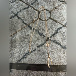 Madewell wishbone necklace / chain